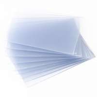 Super clear transparent PVC plastic sheet with double side PE film