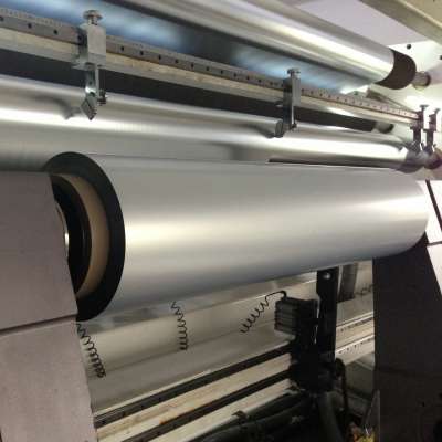 23 micron twist metallized PET film for food packaging, candy packing, chocolate packing and fruit packing